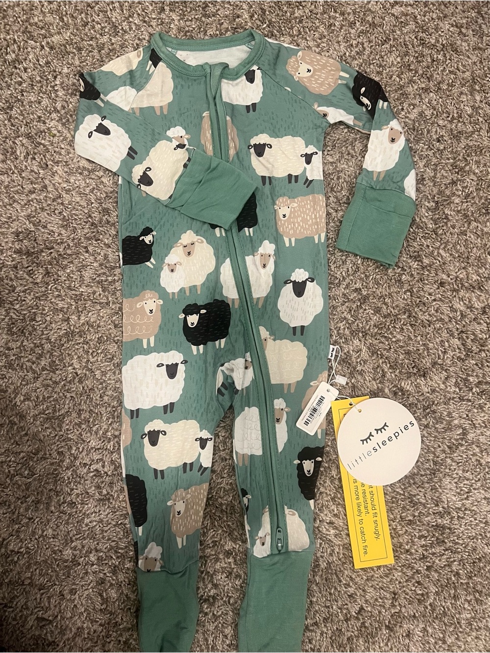 Little Sleepies Little Sheepies 3-6 month NWT
